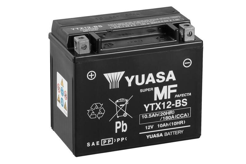 YUASA batterie de moto avec électrolyte YTX12-BS COMBIPACK - Afbeelding 1 van 1