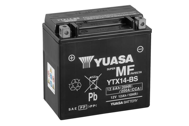 YUASA batterie de moto avec électrolyte YTX14-BS COMBIPACK - Afbeelding 1 van 1