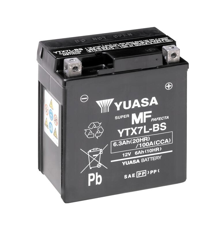 YUASA batterie de moto avec électrolyte YTX7L--BS COMBIPACK - Photo 1/1