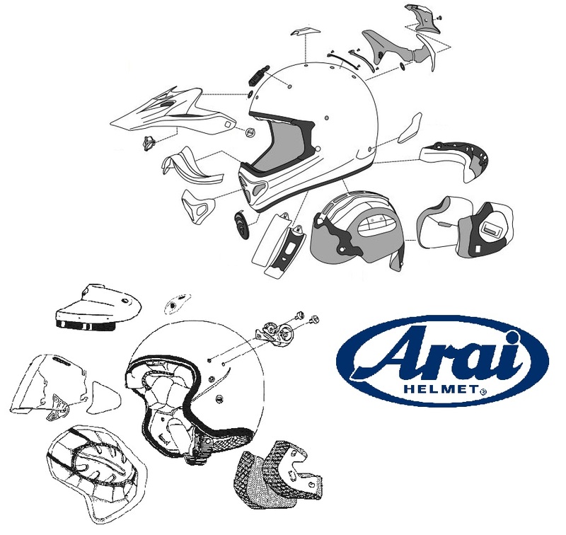 ARAI Recambio mentonera para casco moto UE/M2 - Imagen 1 de 1