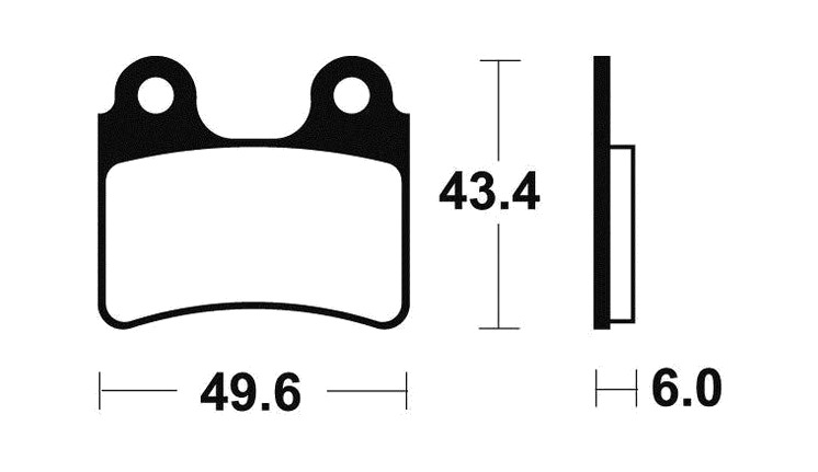 Organic brake pads MA302 compatible with SHERCO ST 2.9 290 2001-2011 