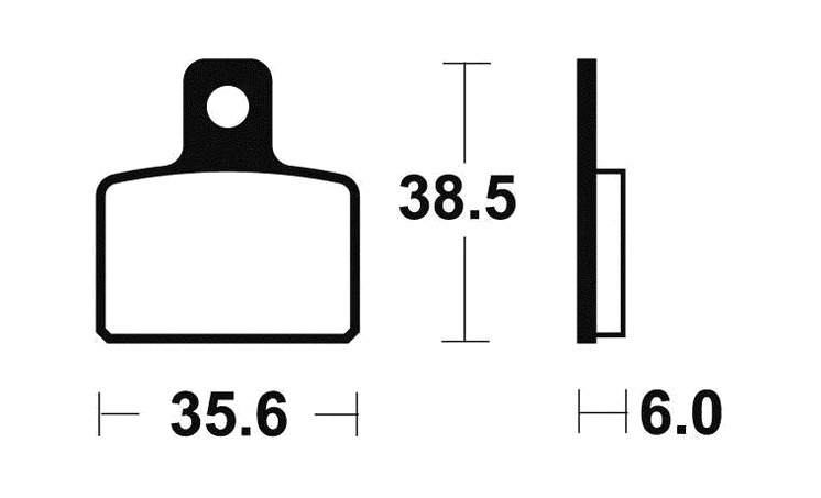 TECNIUM Plaquettes de frein organiques MA303 compatible avec HUSQVARNA CR 125 (2 - 第 1/1 張圖片