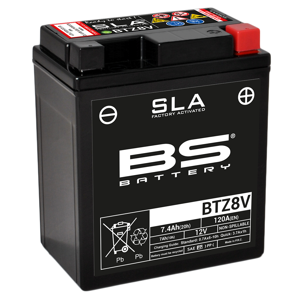 BS BATTERY Battery SLA BTZ8V (FA) - Picture 1 of 1