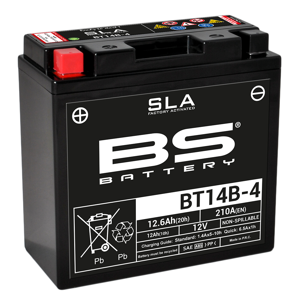 BS BATTERY BATTERIE SLA BT14B-4 (FA) - Afbeelding 1 van 1