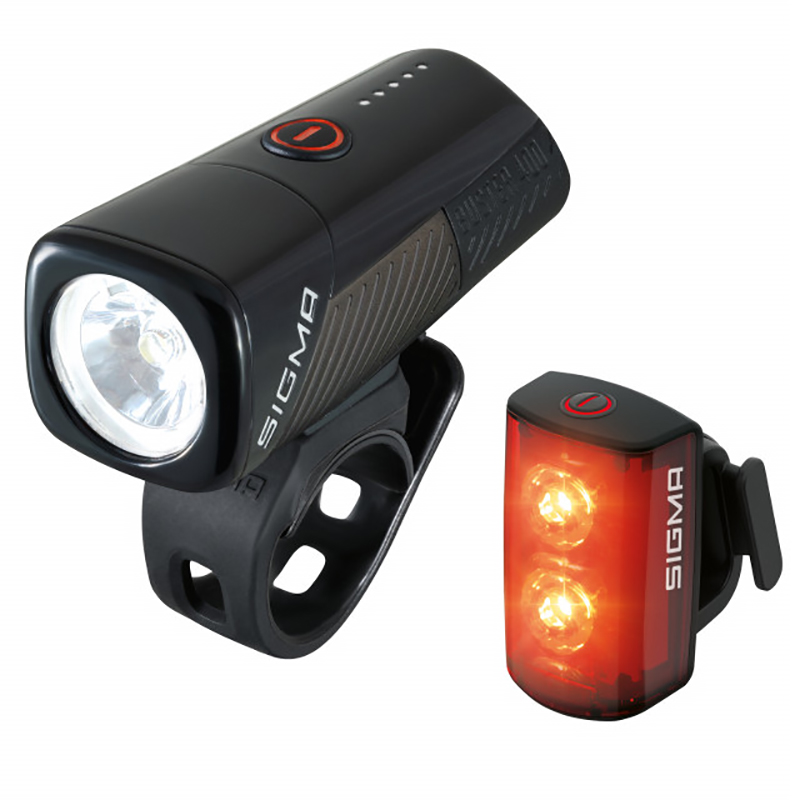SIGMA Front and rear light kit BUSTER 400 RL 80 LED USB - Afbeelding 1 van 1