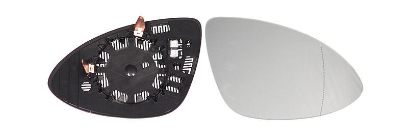 IPARLUX Replacement rear view mirror glass with thermal convex right base compat - Photo 1/1