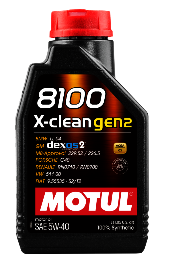 MOTUL Motor smeerolie 8100 X-CLEAN GEN2 5W40 - Photo 1 sur 1