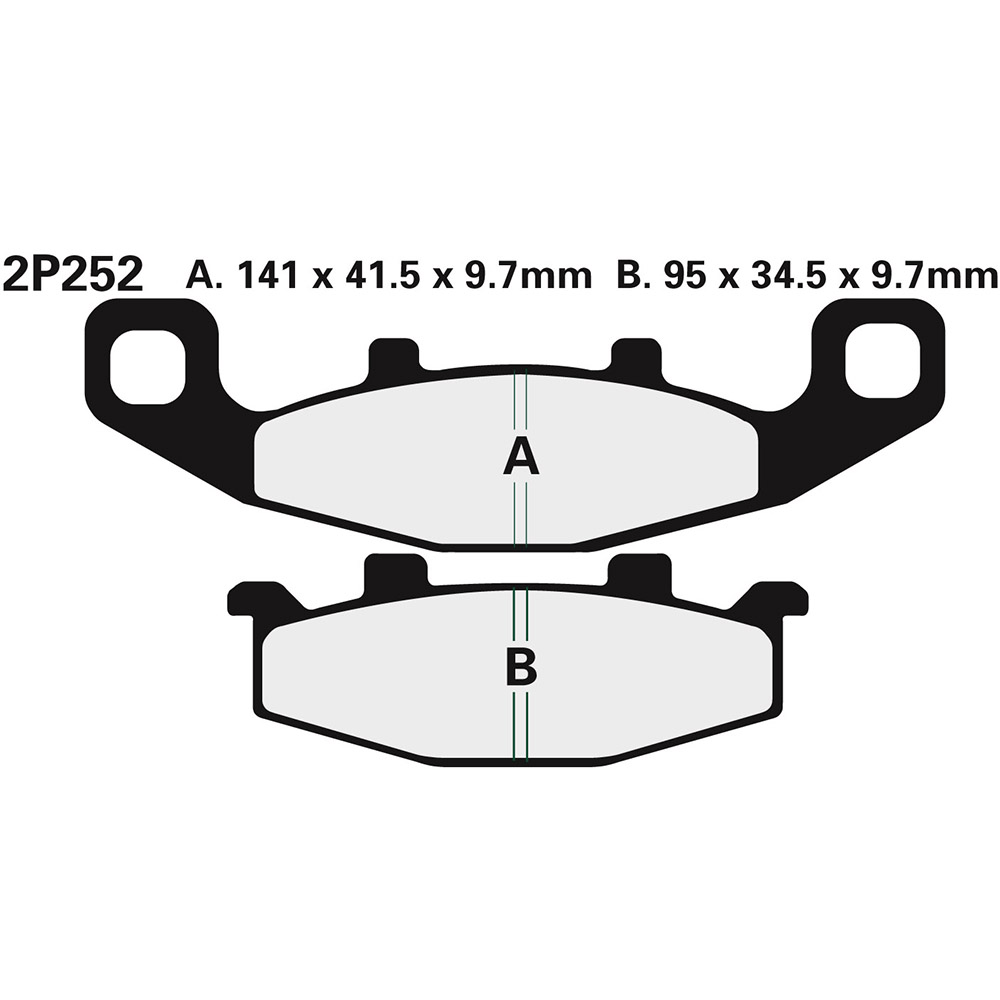 NISSIN Front brake pads 2P252NS - Picture 1 of 1