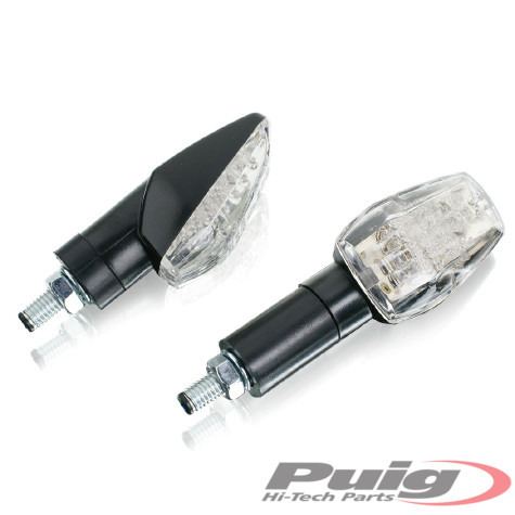 PUIG APPROVED LED UNIVERSAL BLINKERS FOR MOTORCYCLES ZAFIRO, LONG ARM - Picture 1 of 1
