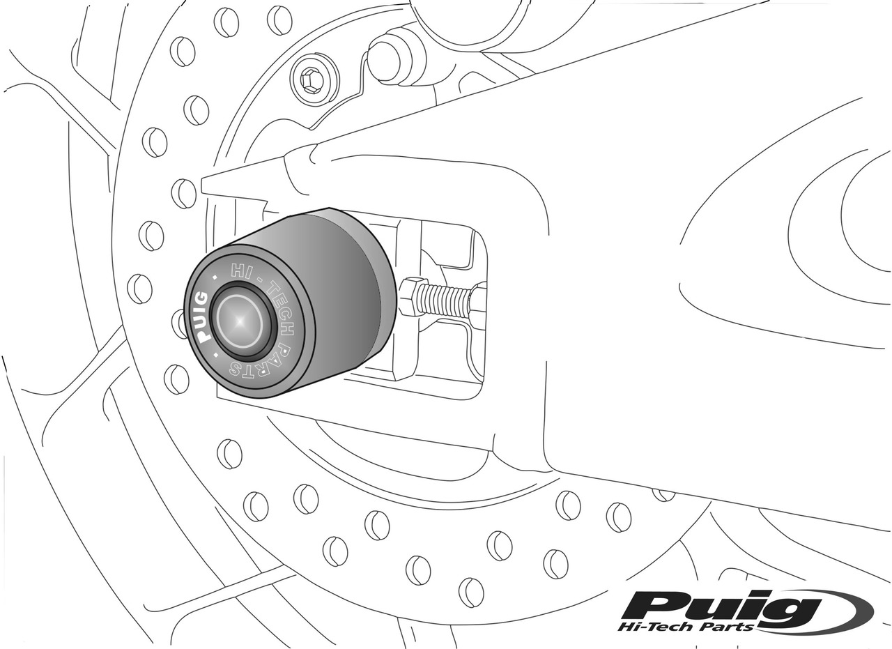 PUIG REAR SWING SHAFT PROTECTOR compatible with compatible with BMW F800R 2015-2 - Picture 1 of 1
