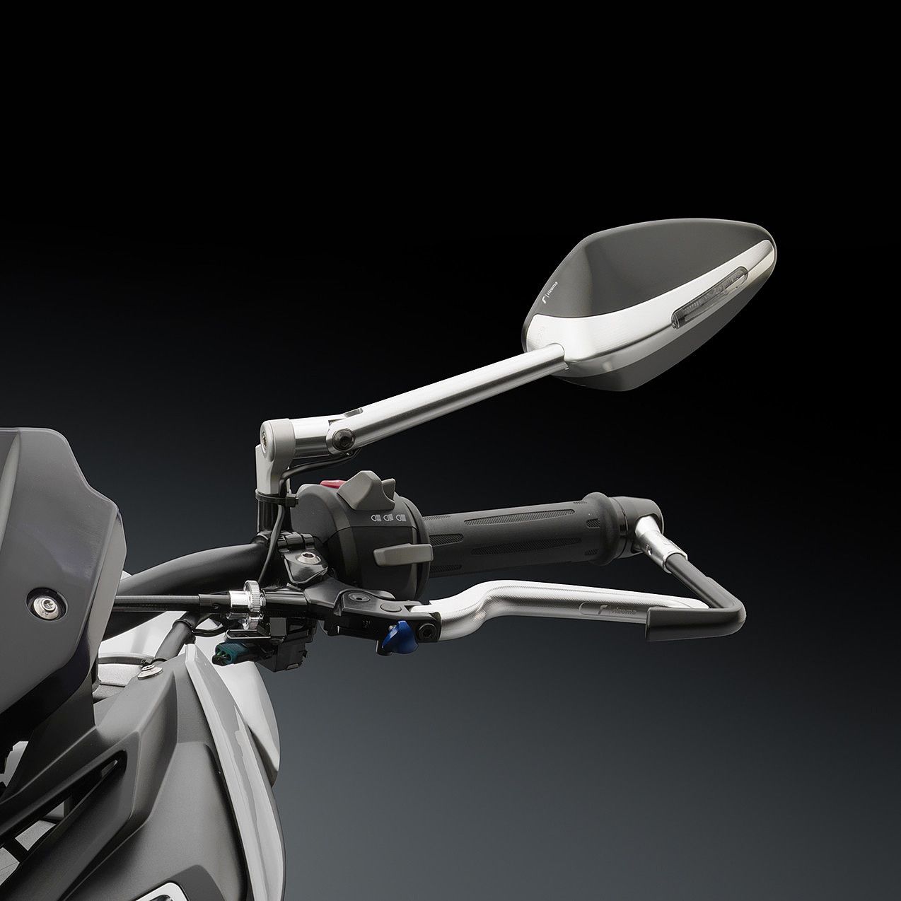 Retrovisores moto Rizoma Veloce Sport para carenado negro