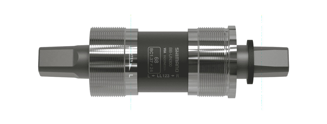 SHIMANO Compact aluminum square bottom bracket cartridge axle BB-UN300 68-118 MM - Picture 1 of 1