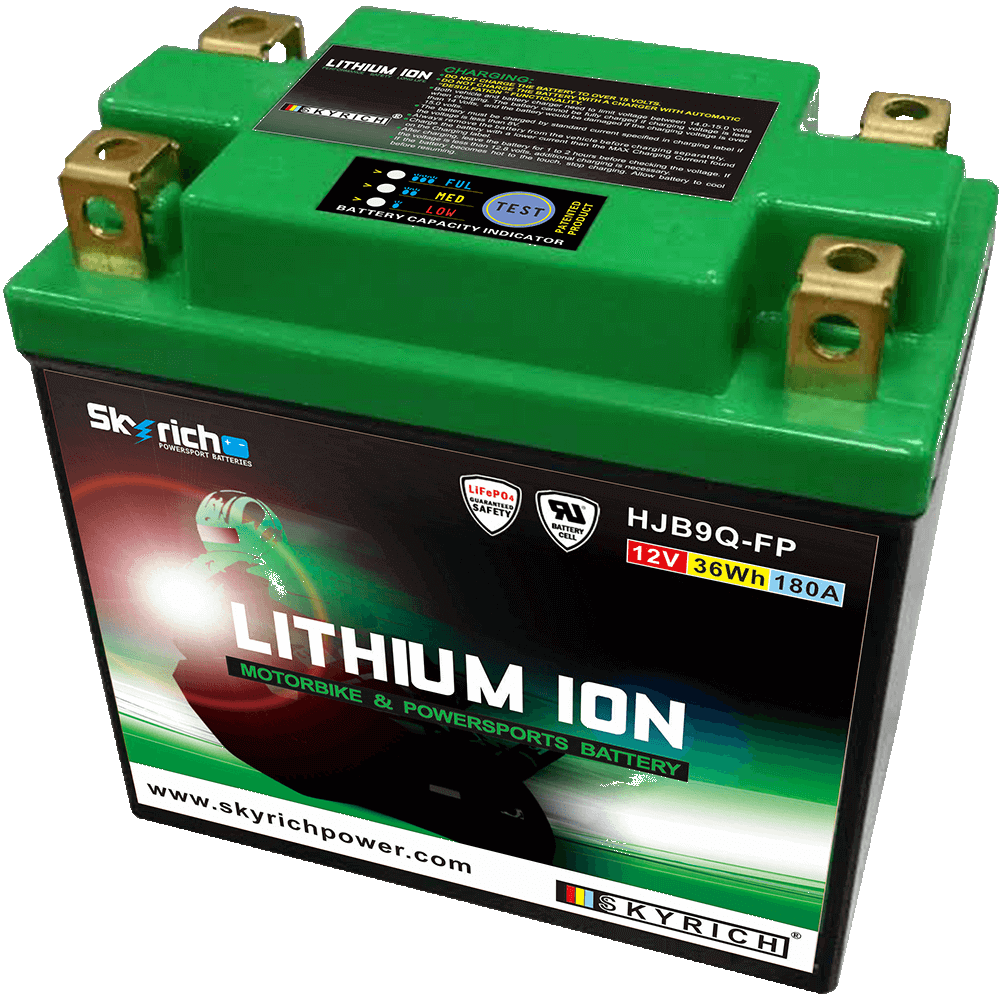 SKYRICH Batterie Lithium avec Indicateur de Charge LIB9Q - Photo 1/1
