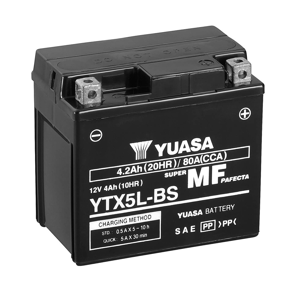 YUASA BATTERY YTX5L-BS COMBIPACK (CON EL - Picture 1 of 1