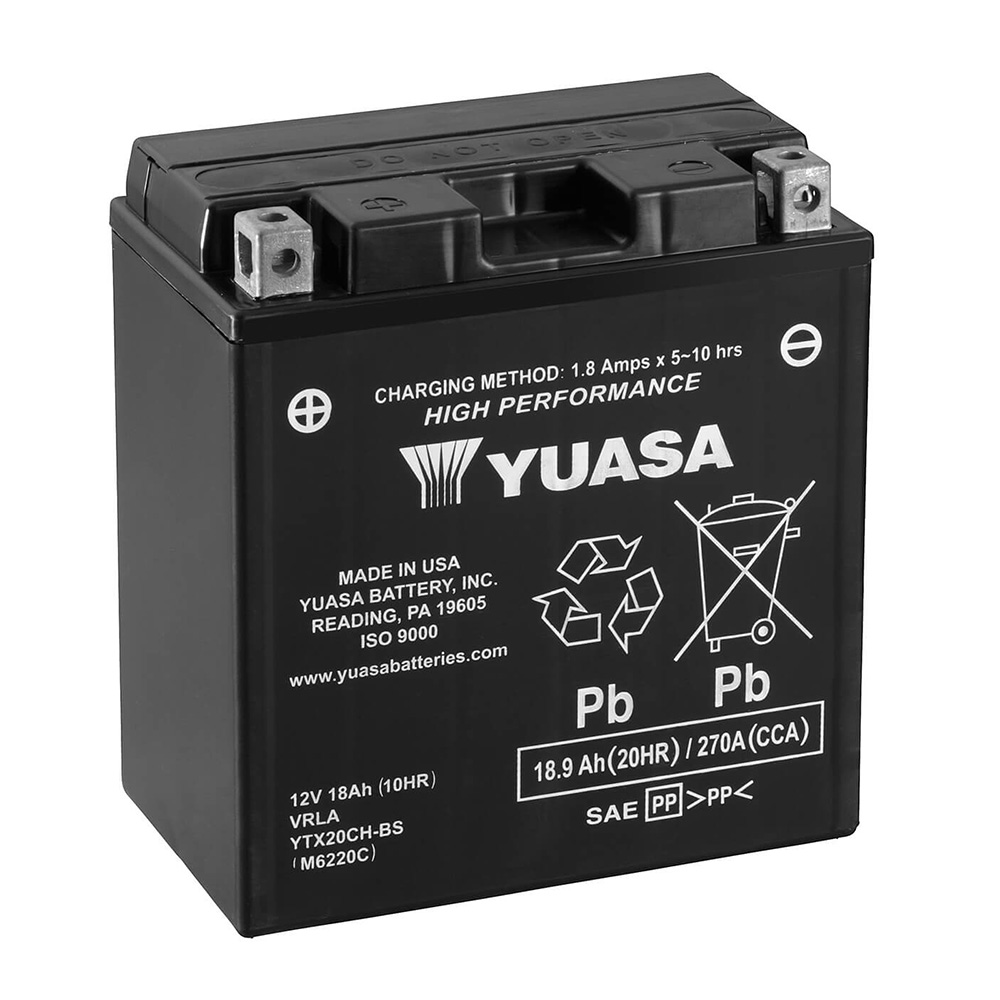YUASA BATTERIE YTX20CH-BS Combipack (con electrolito) - Afbeelding 1 van 1