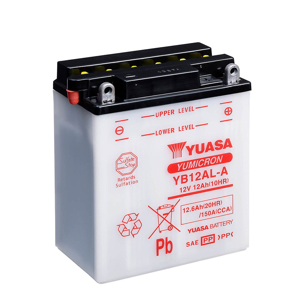 5012 - compatible con HONDA CB 450 N 450 1985 Bateria YB12AL-A Dry charged (sin  - Imagen 1 de 1